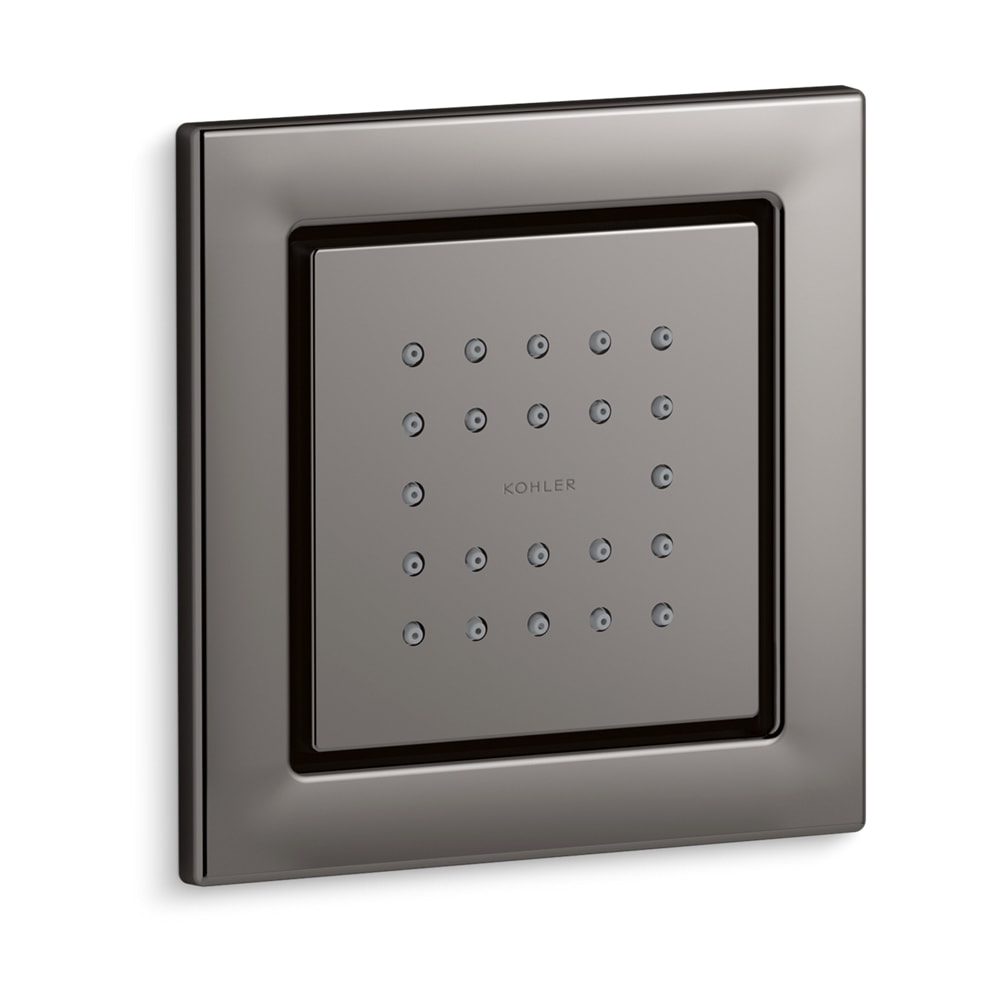 WaterTile Square Single Square Metal Body Spray – with 22 Rubber Spray Nozzles