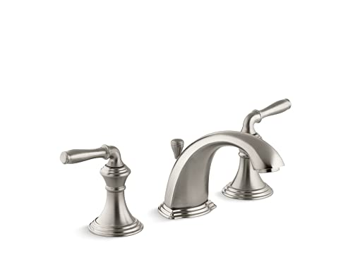 Kohler K-394-4-BN Devonshire Widespread Bathroom Faucet with Pop-Up Drain Assembly