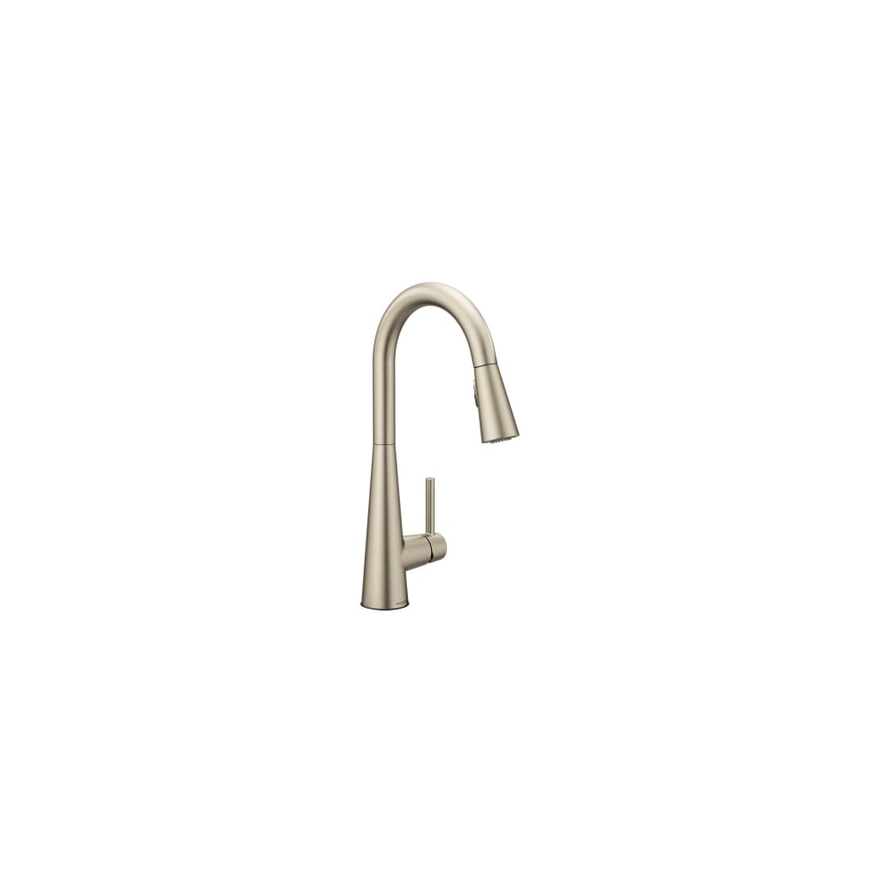 Moen Sleek 1.5 GPM Single Hole Pull Down Kitchen Faucet - Includes Escutcheon Spot Resist Stainless