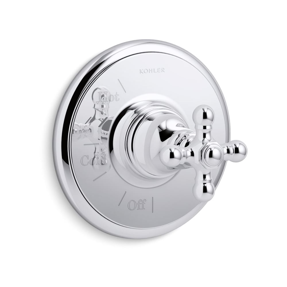 Artifacts Pressure Balanced Valve Trim Only with Single Cross Handle - Less Rough In