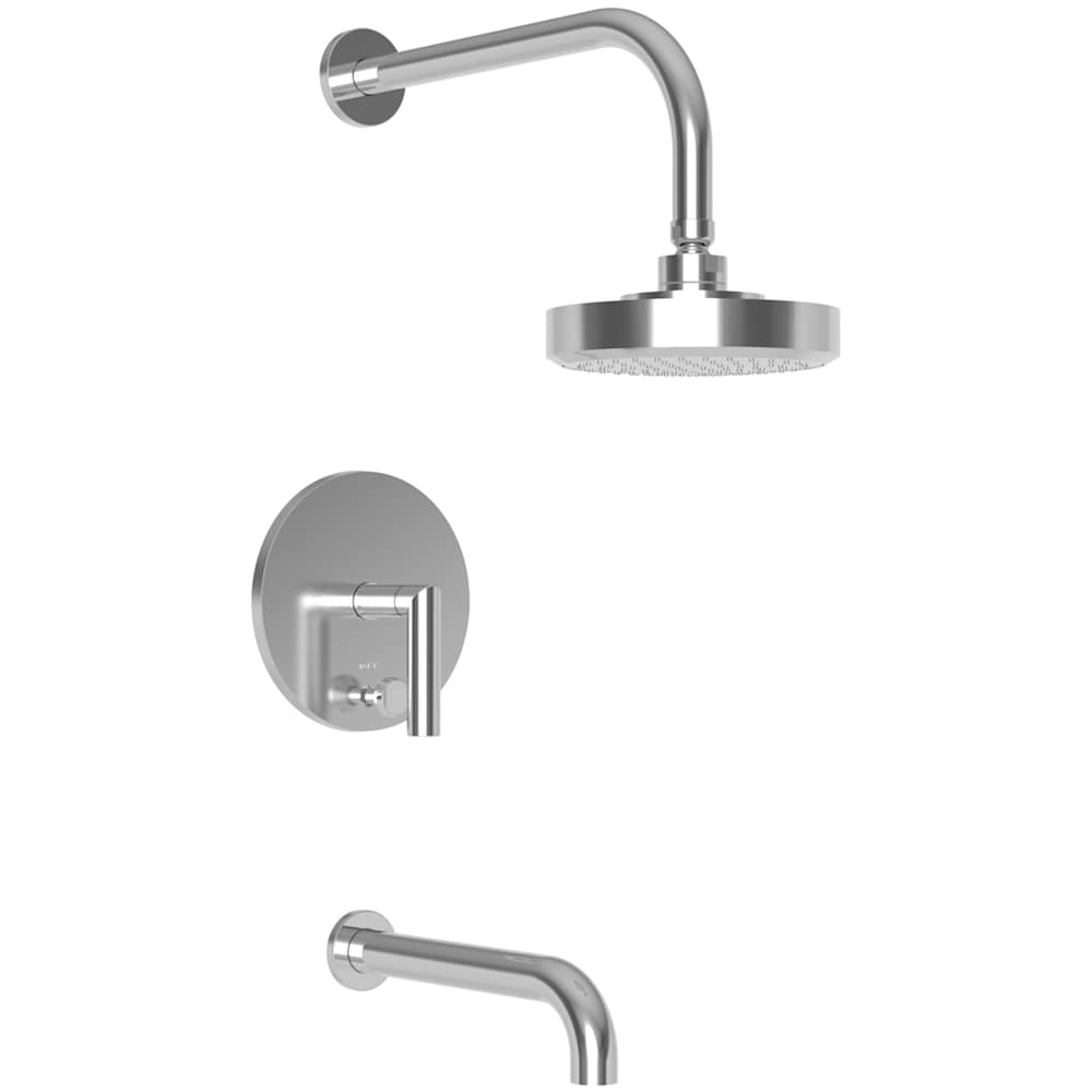 Pavani Pressure Balanced Tub and Shower Trim with Diverter, Shower Head and Metal Lever Handle