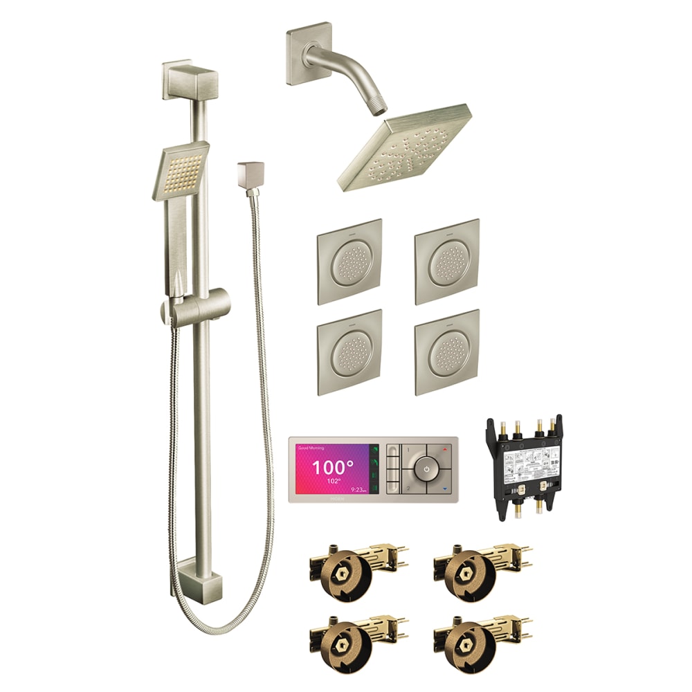Moen 90 Degree 1.2 GPM Single Hole Bathroom Faucet with Pop-Up Drain Assembly Chrome