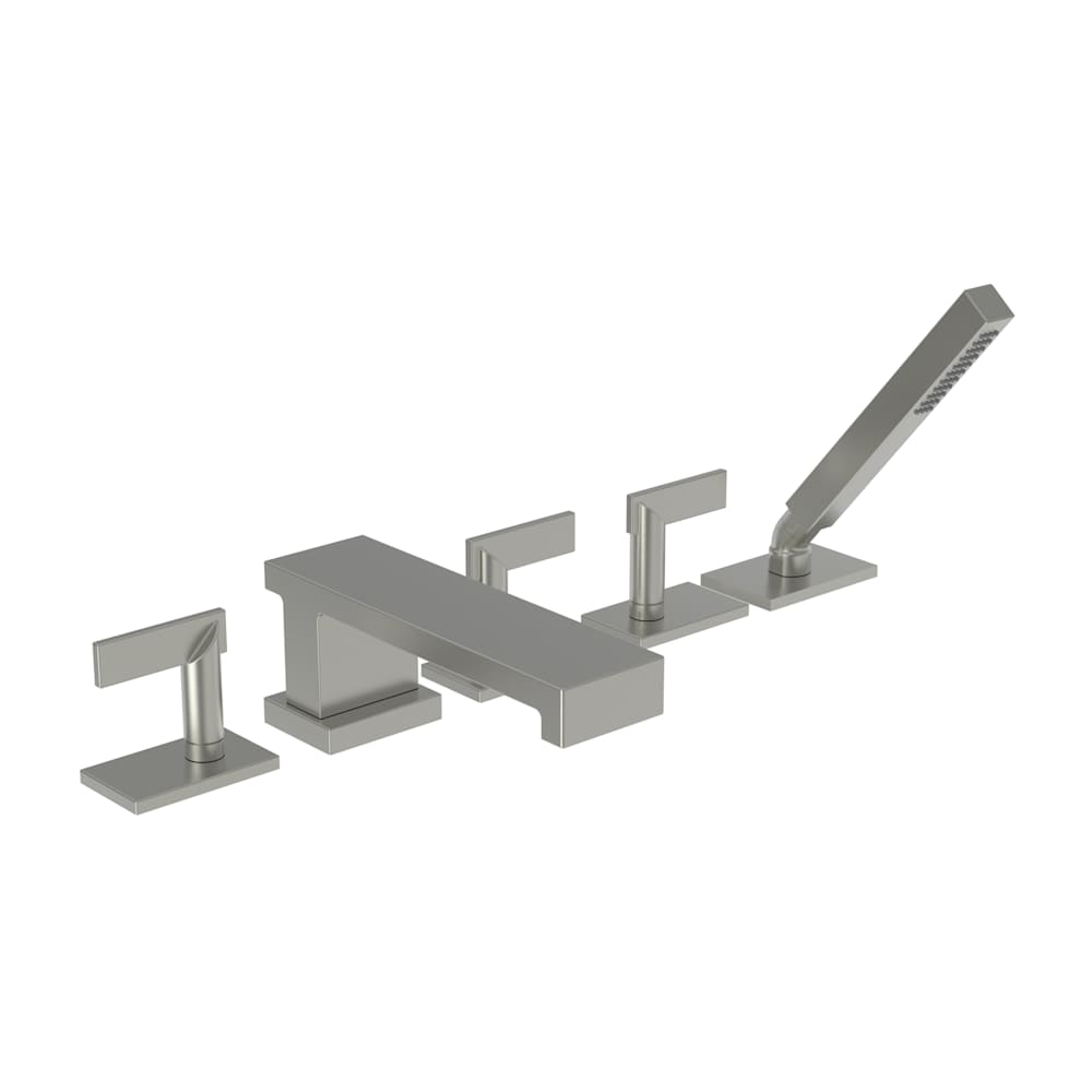 Metro Roman Tub Filler with Hand Shower and Lever Handles