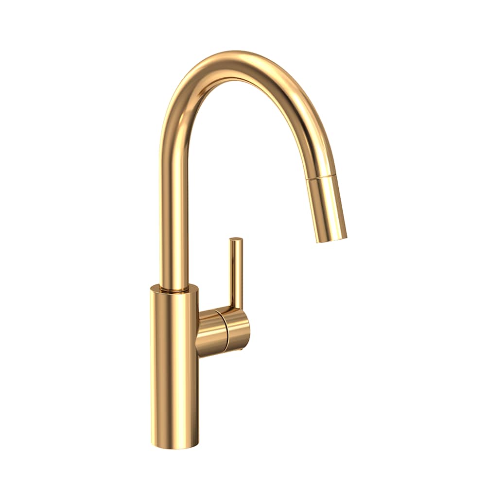 East Linear 1.8 GPM Single Hole Pull Down Kitchen Faucet