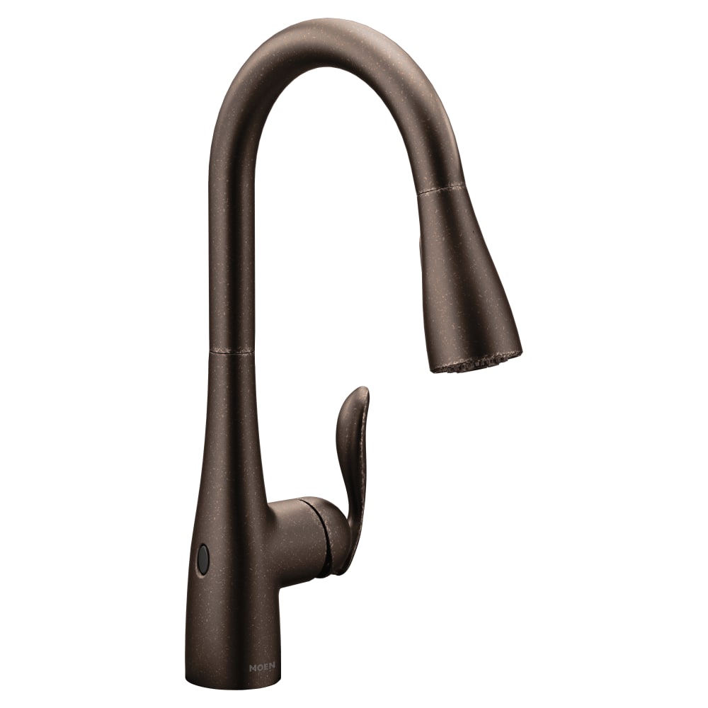 Moen Arbor Pull-Down High Arc Kitchen Faucet with MotionSense™, Power Clean™, and Reflex™ Technology - Includes Escutcheon Plate Oil Rubbed Bronze