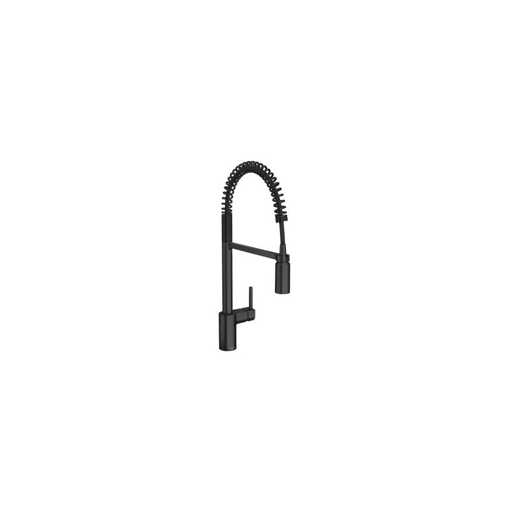 Moen Align 1.5 GPM Single Hole Pre-Rinse Pull Down Kitchen Faucet with Power Boost Matte Black