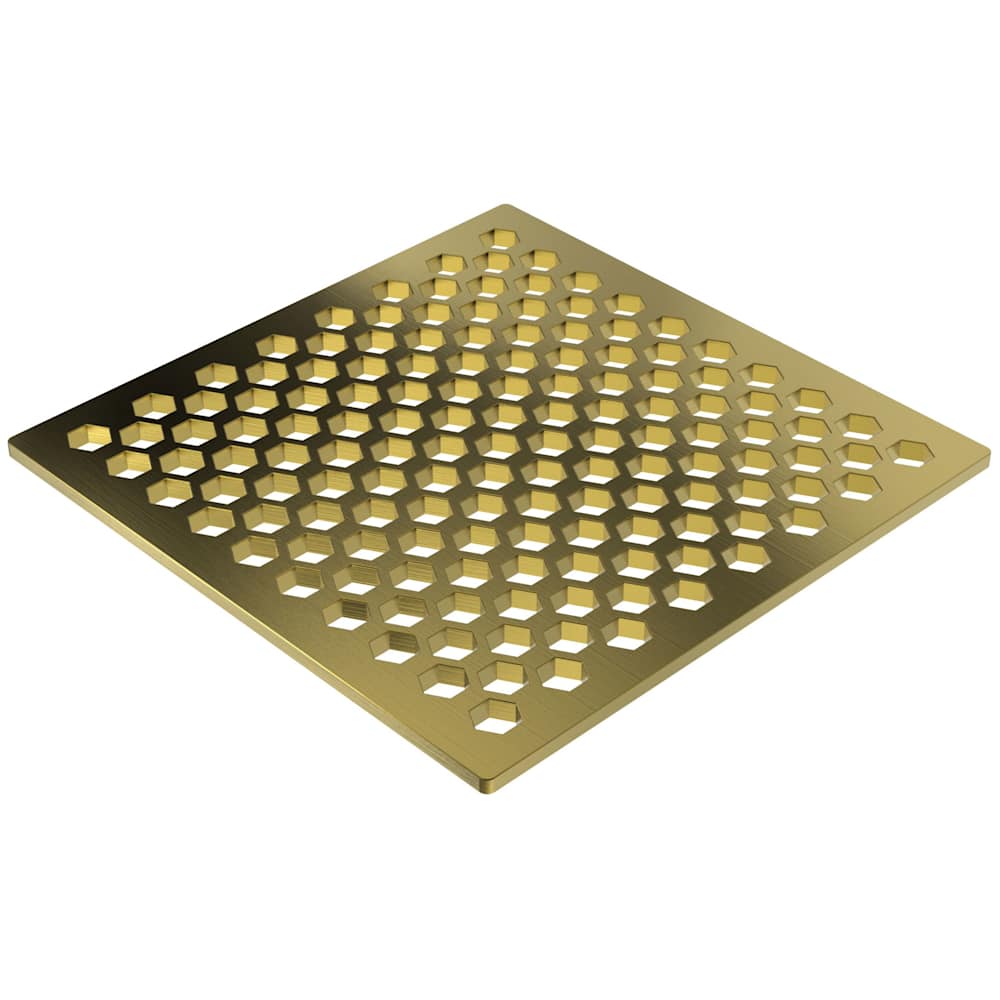 6" Square Shower Drain Trim - Less Drain Throat
