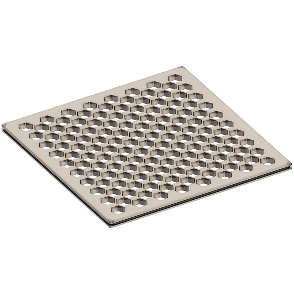 6" Square Shower Drain Trim - Less Drain Throat