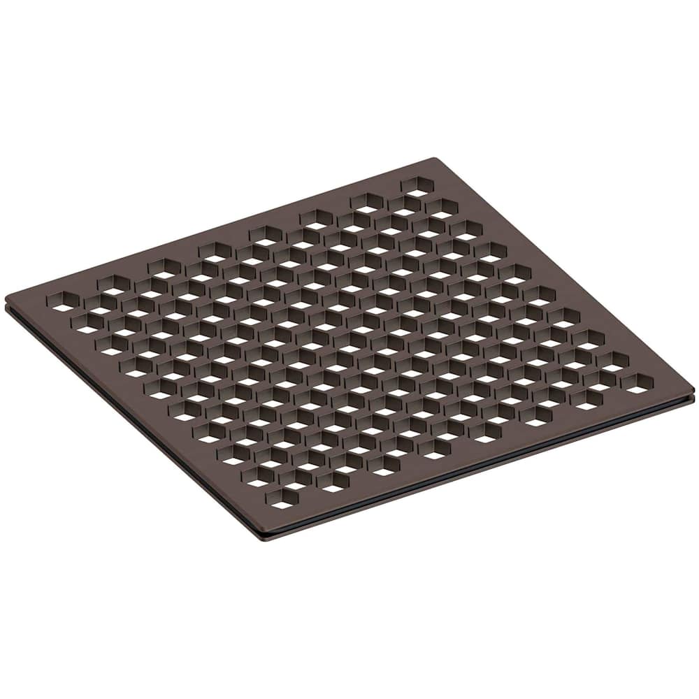 6" Square Shower Drain Trim - Less Drain Throat