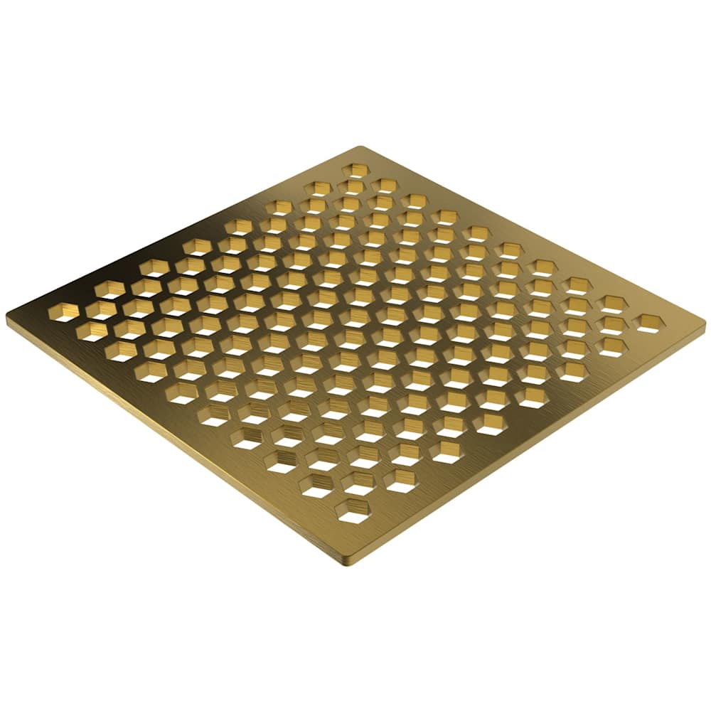 6" Square Shower Drain Trim - Less Drain Throat