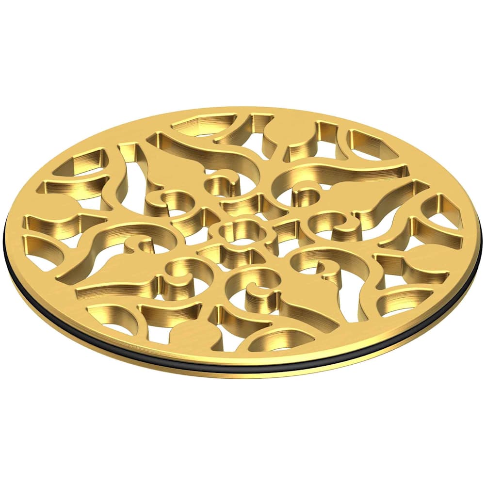4" Round Solid Brass Shower Drain