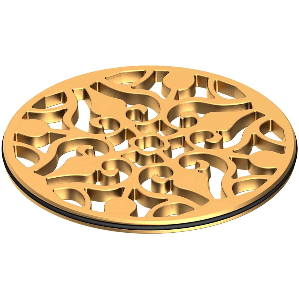 4" Round Solid Brass Shower Drain
