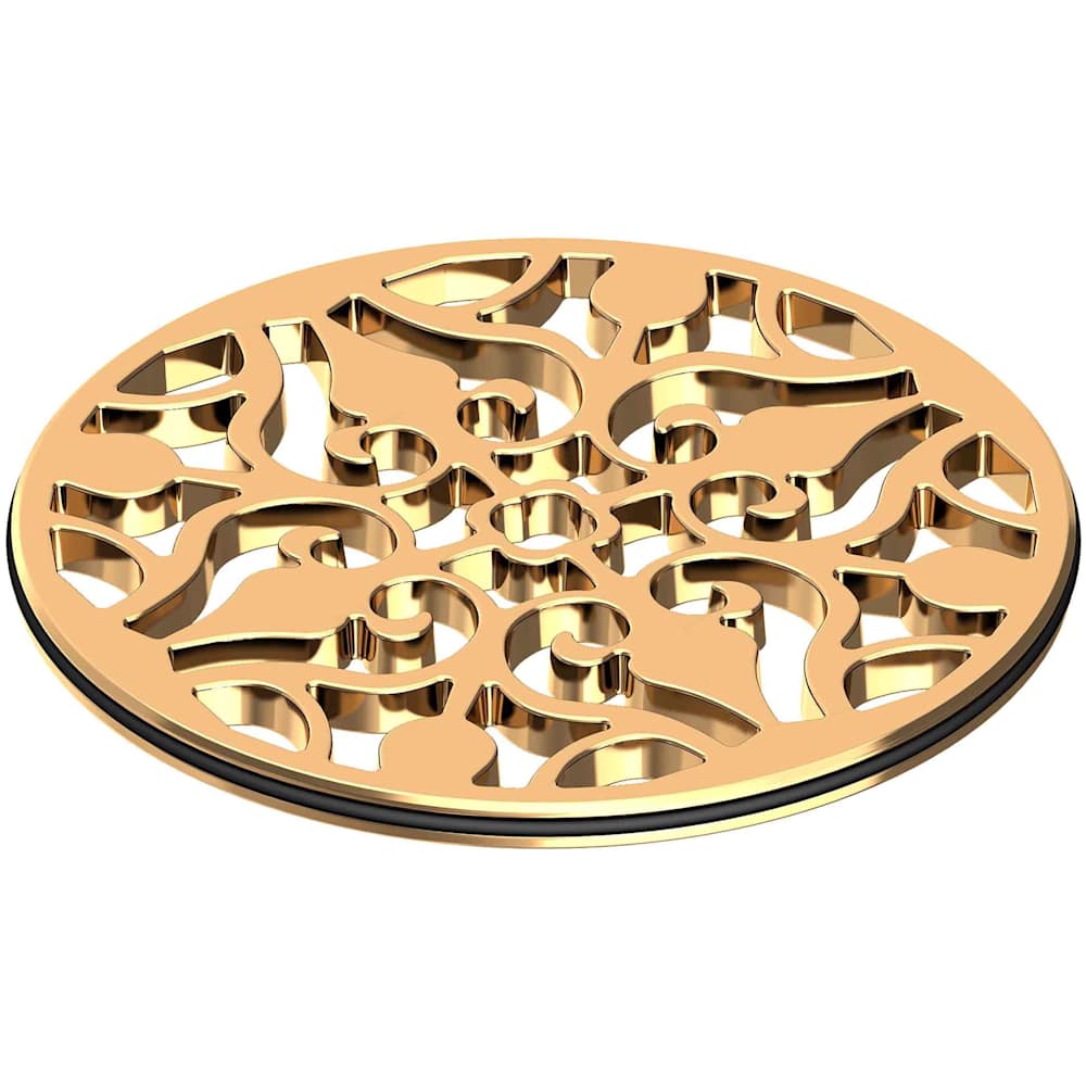 4" Round Solid Brass Shower Drain