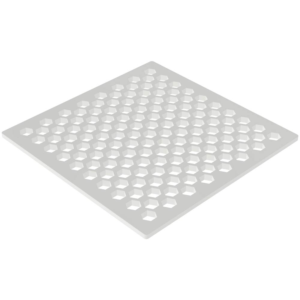 6" Square Shower Drain Trim - Less Drain Throat