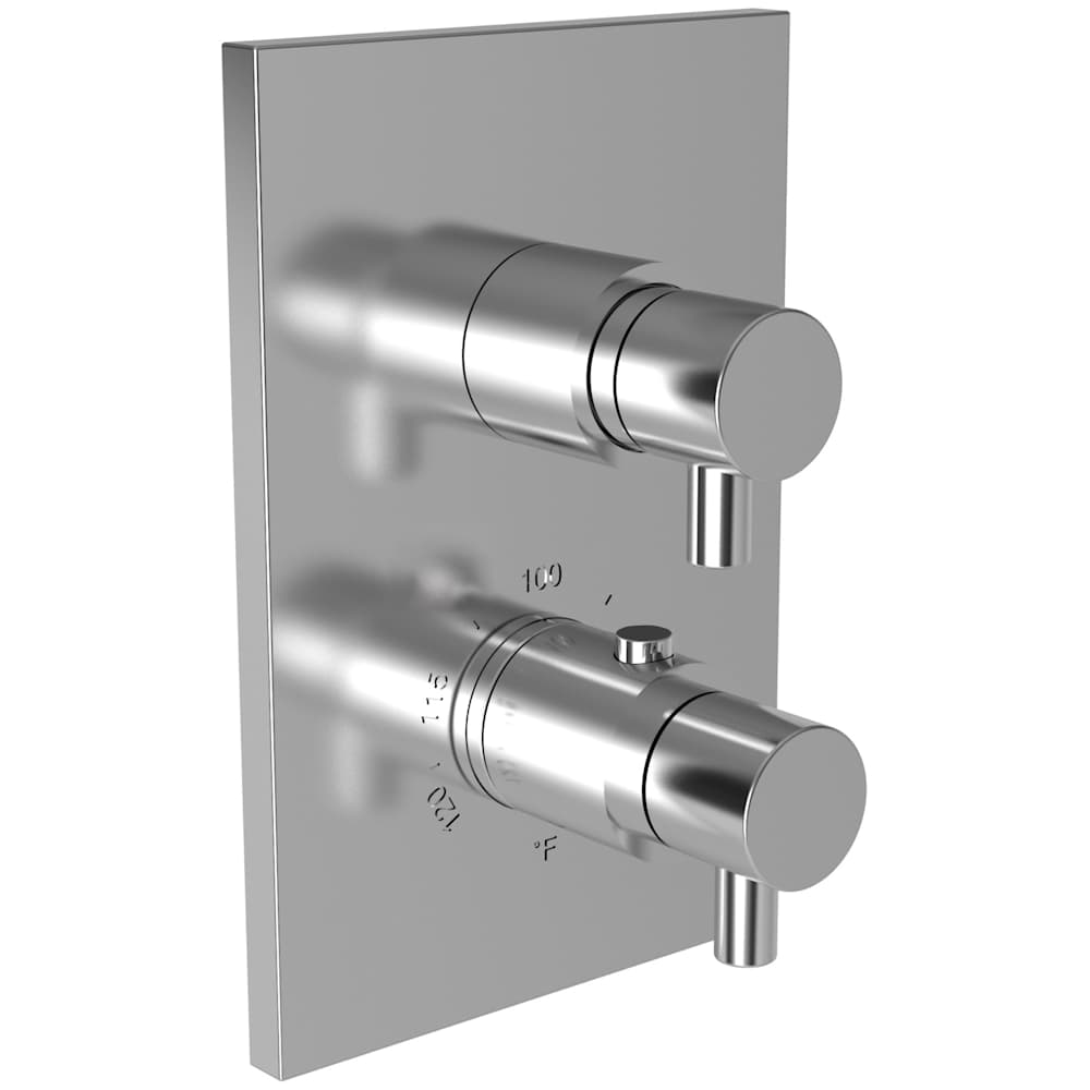 East Linear Thermostatic Valve Trim Only with 2 Lever Handles - Less Rough In