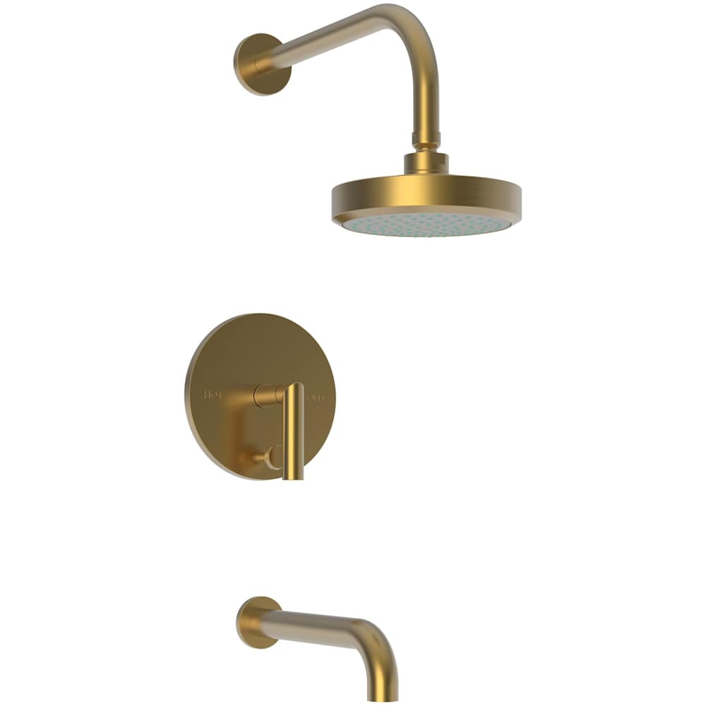 Pavani Pressure Balanced Tub and Shower Trim with Diverter, Shower Head and Metal Lever Handle