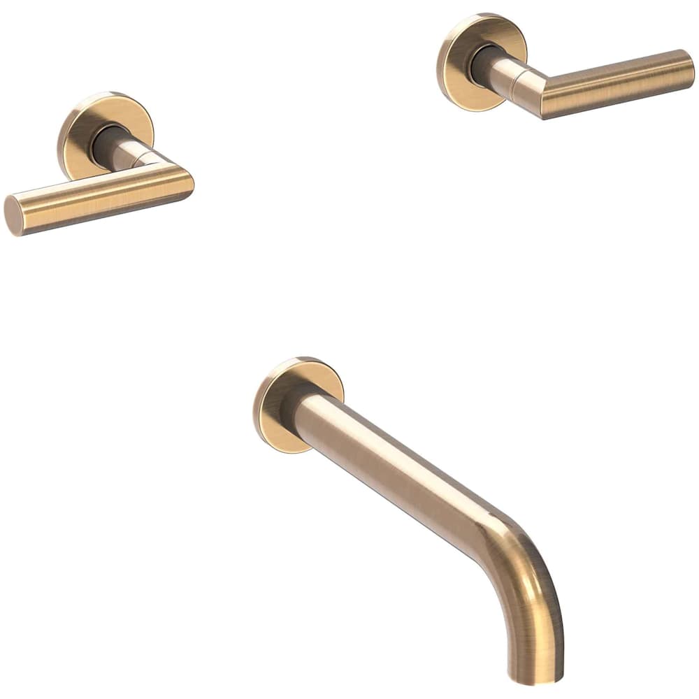 Pavani Wall Mounted Tub Spout with Dual Lever handles - Less Rough-In Valve