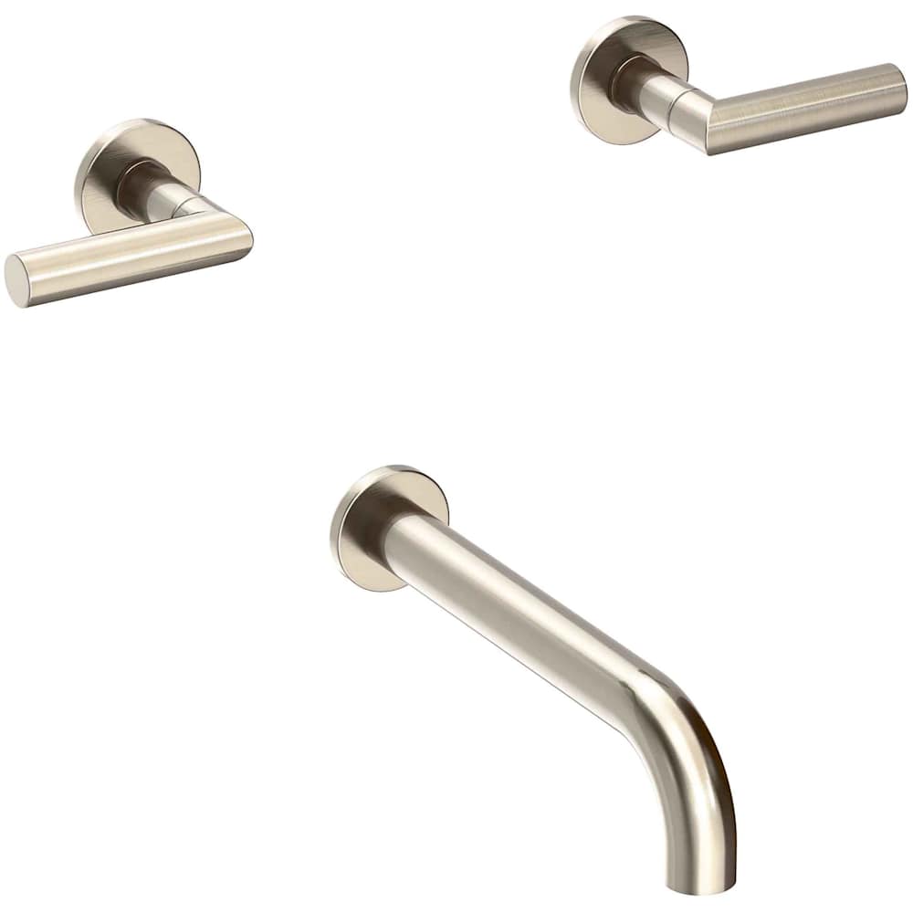 Pavani Wall Mounted Tub Spout with Dual Lever handles - Less Rough-In Valve