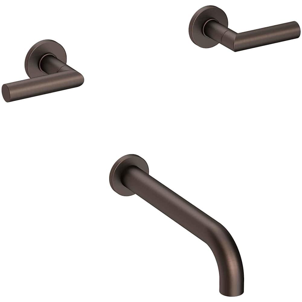 Pavani Wall Mounted Tub Spout with Dual Lever handles - Less Rough-In Valve