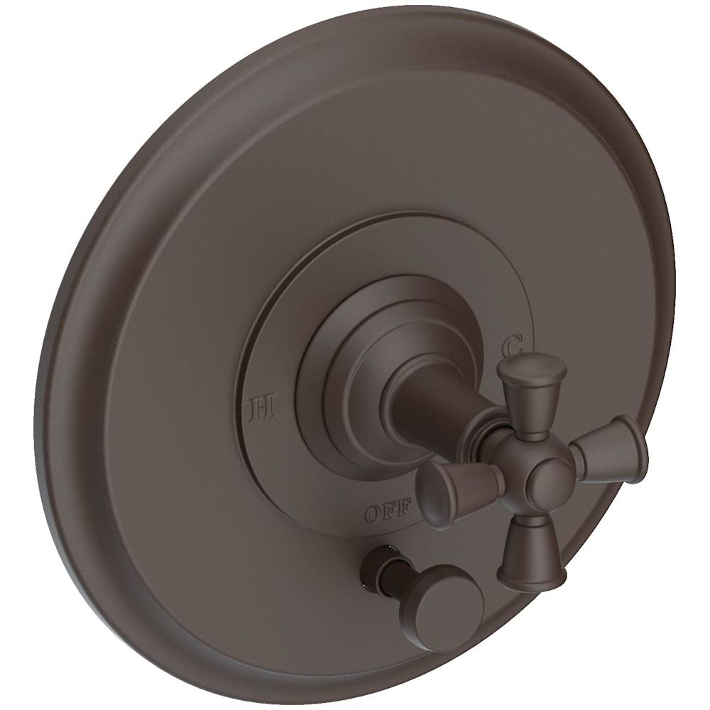 Aylesbury Single Function Pressure Balanced Valve Trim Only with Integrated Diverter and Metal Cross Handle