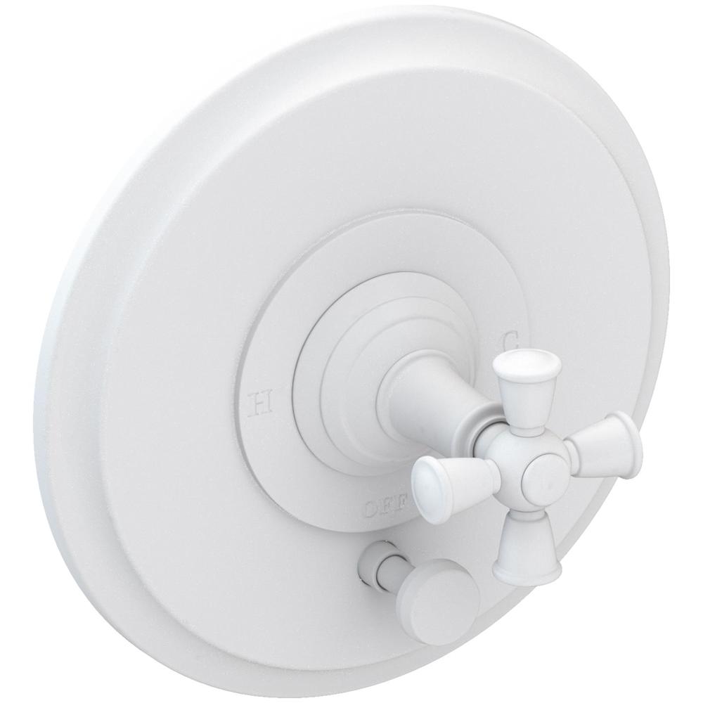 Aylesbury Single Function Pressure Balanced Valve Trim Only with Integrated Diverter and Metal Cross Handle