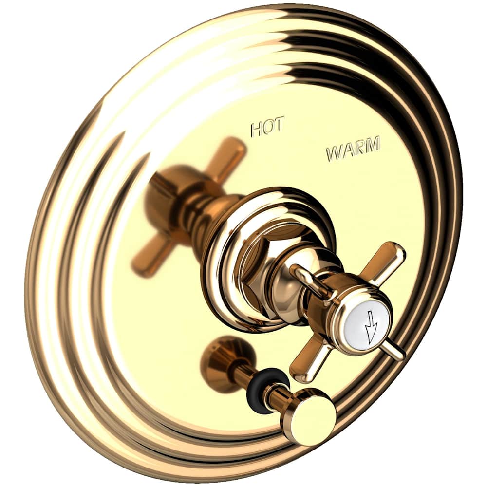 Pressure Balanced Tub and Shower Valve Trim with Integrated Diverter