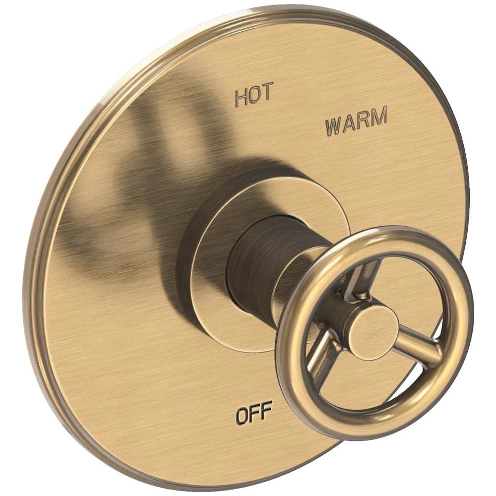 Slater 1/2" Round Pressure Balance Trim Plate with Handle