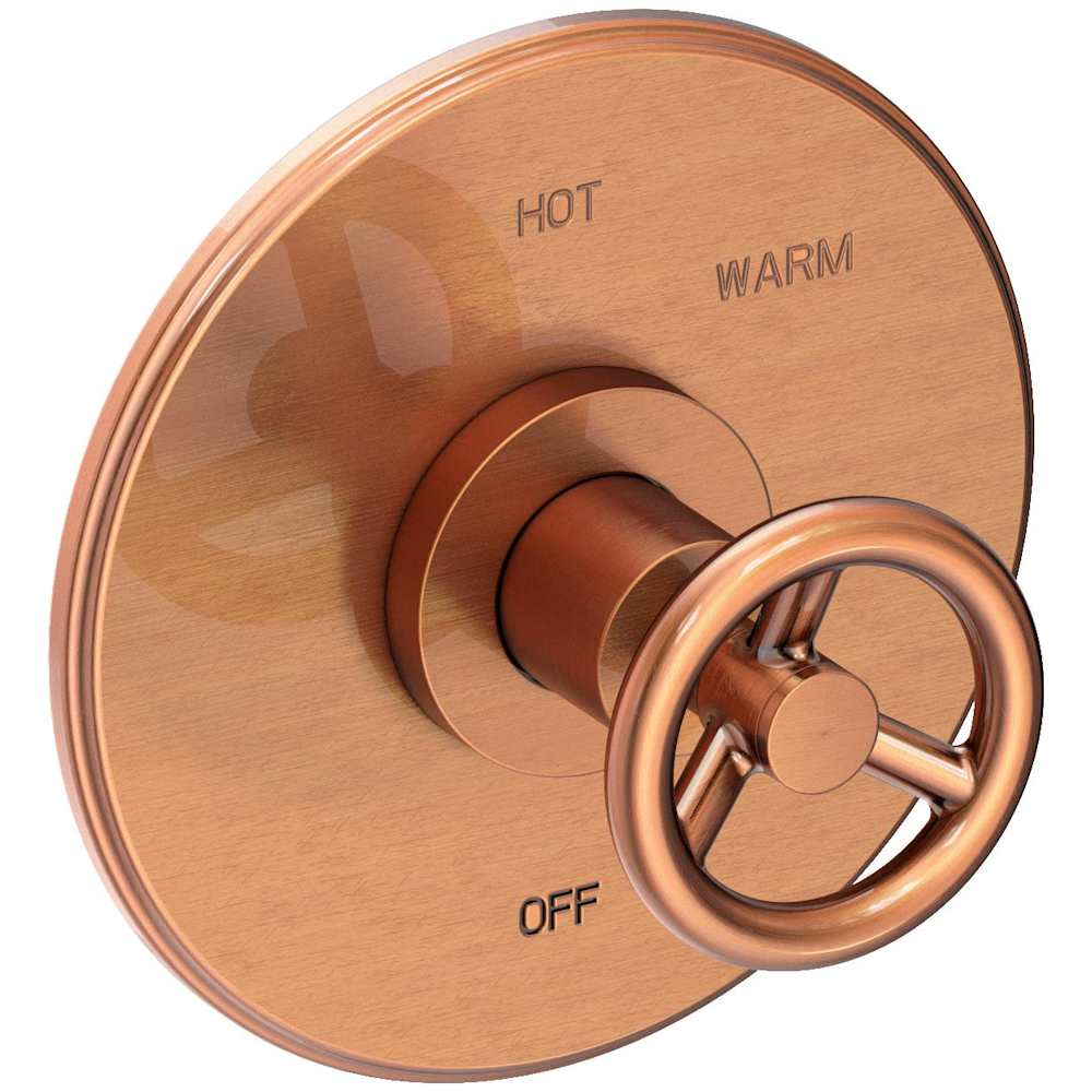 Slater 1/2" Round Pressure Balance Trim Plate with Handle
