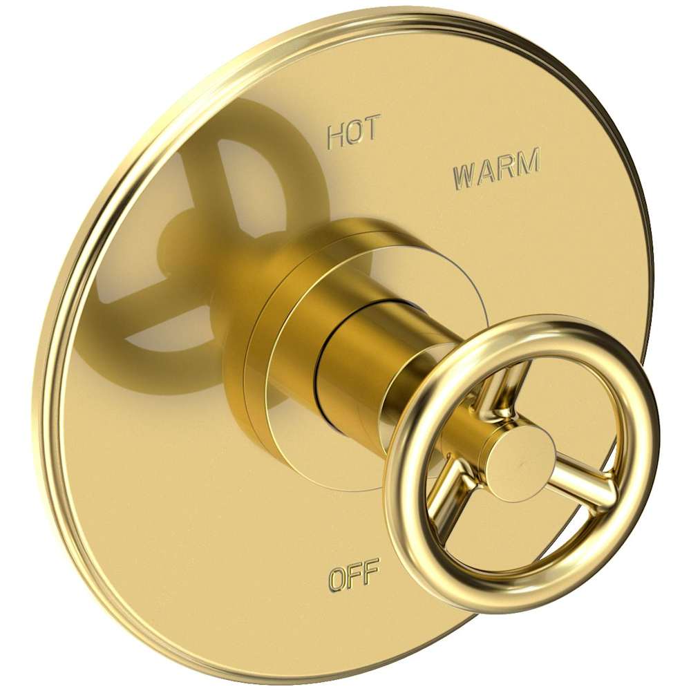 Slater 1/2" Round Pressure Balance Trim Plate with Handle