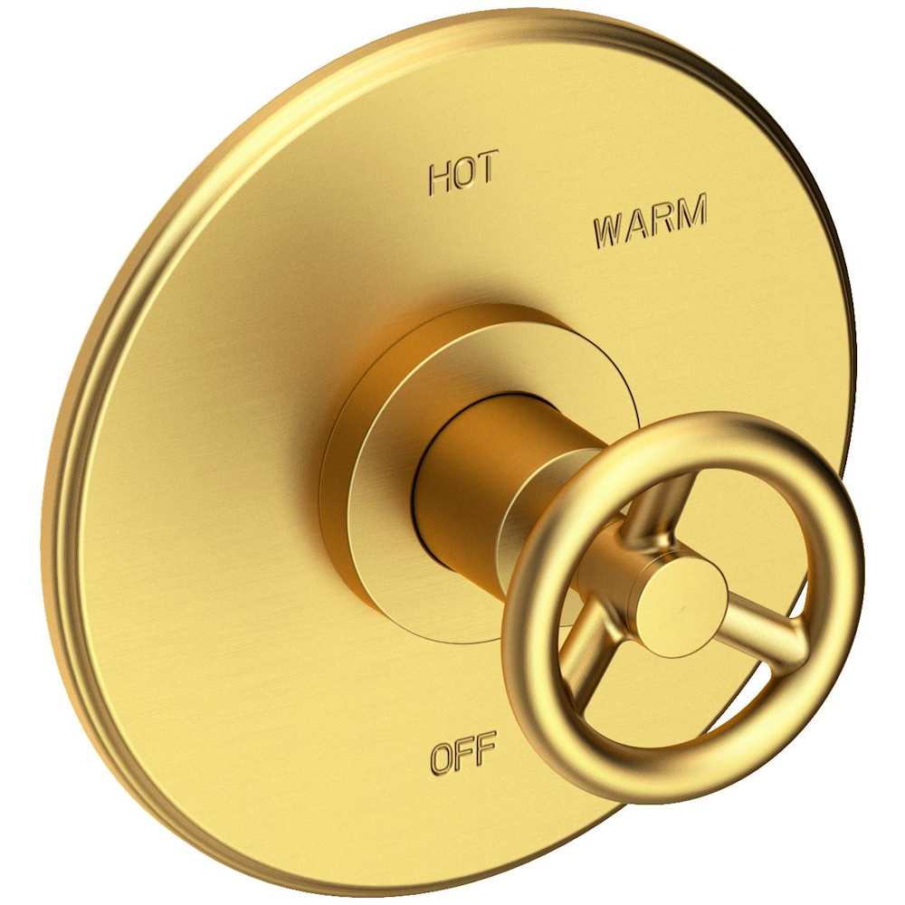 Slater 1/2" Round Pressure Balance Trim Plate with Handle