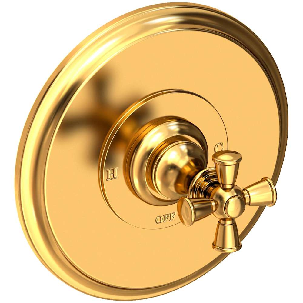 Single Handle Shower Valve Trim with Metal Cross Handle Less Shower Head from the Sutton Collection