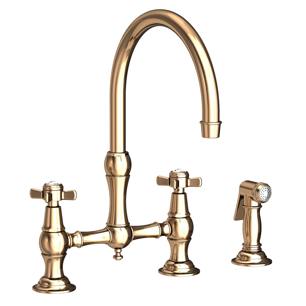 Fairfield 1.8 GPM Widespread Bridge Kitchen Faucet - Includes Side Spray