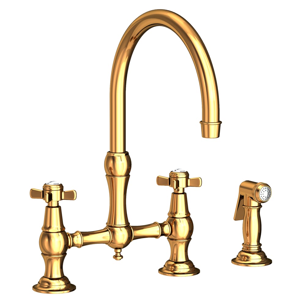 Fairfield 1.8 GPM Widespread Bridge Kitchen Faucet - Includes Side Spray