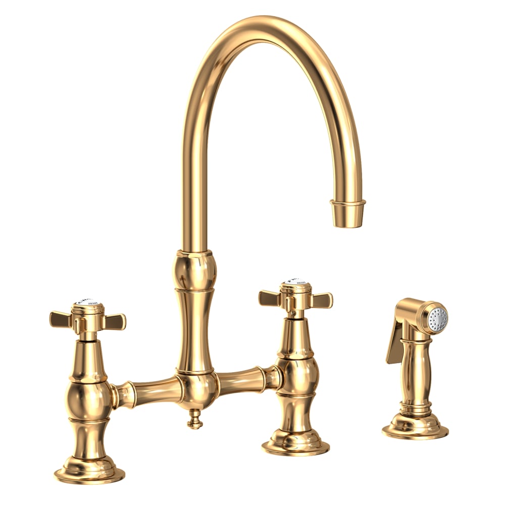 Fairfield 1.8 GPM Widespread Bridge Kitchen Faucet - Includes Side Spray
