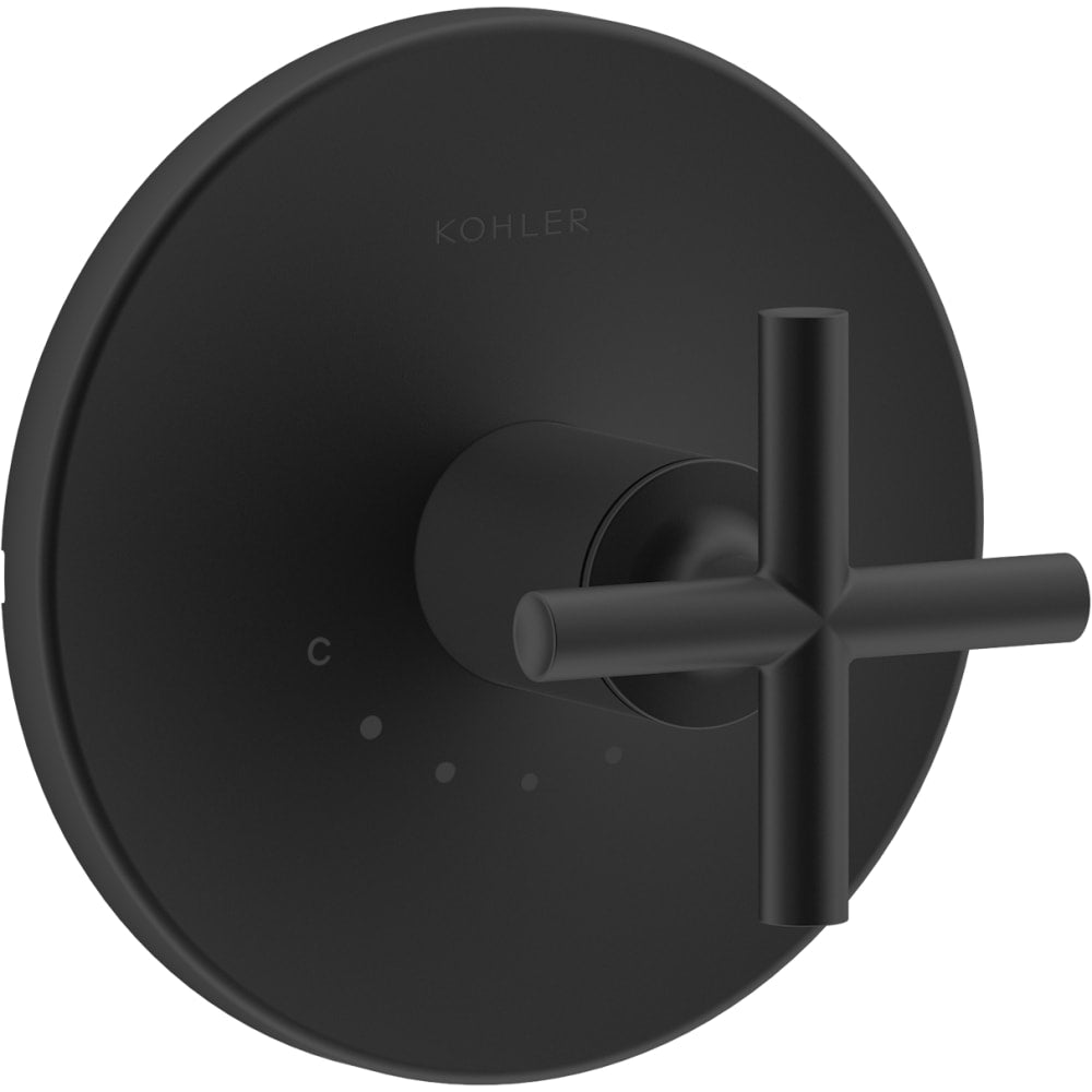 Purist Thermostatic Valve Trim Only with Single Cross Handle - Less Rough In