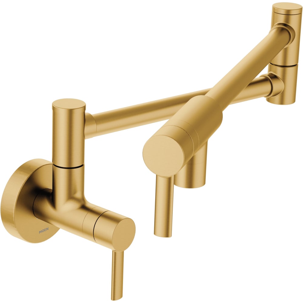 Moen Belfield 1.2 GPM Centerset Bathroom Faucet - Includes Metal Pop-Up Drain Assembly Brushed Nickel