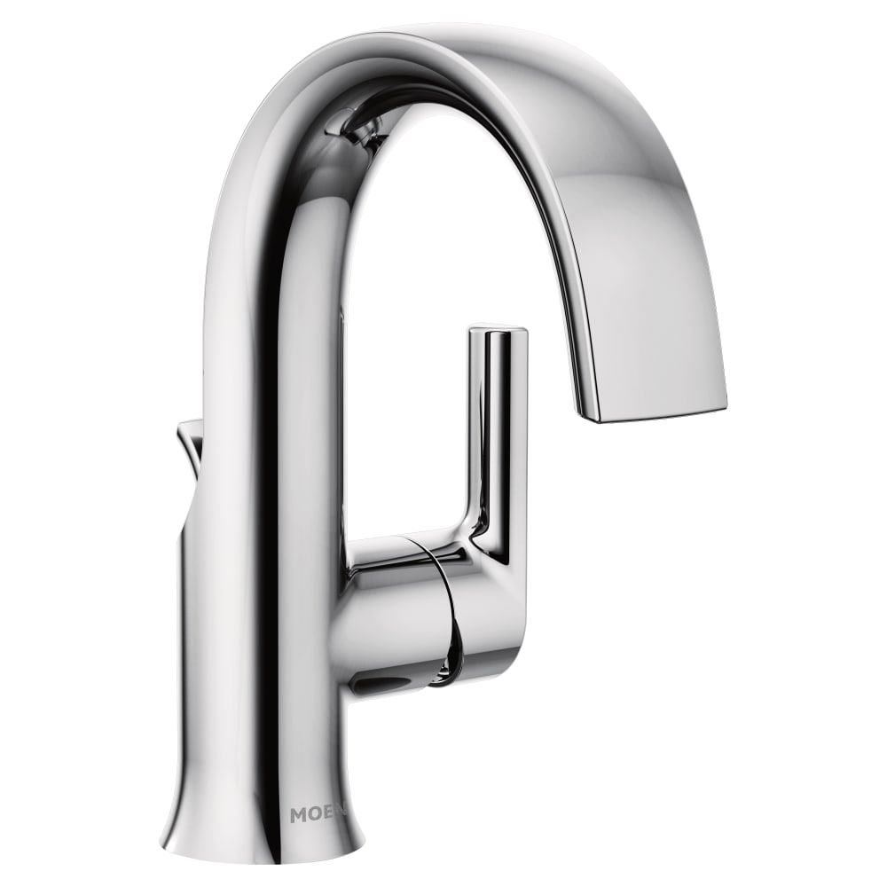 Moen Jase 1.2 GPM Centerset Bathroom Faucet with Pop-Up Drain Assembly Matte Black