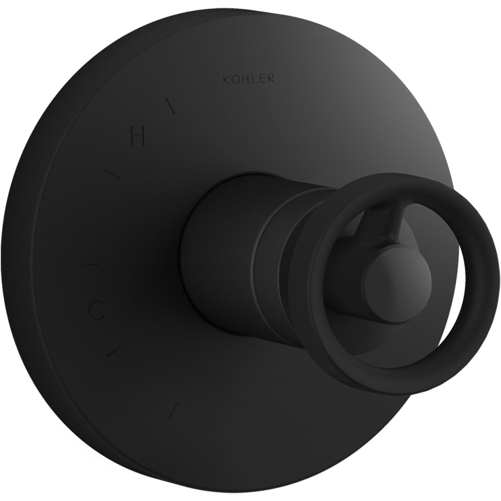 Components Single Function Pressure Balanced Valve Trim Only with Single Knob Handle - Less Rough In