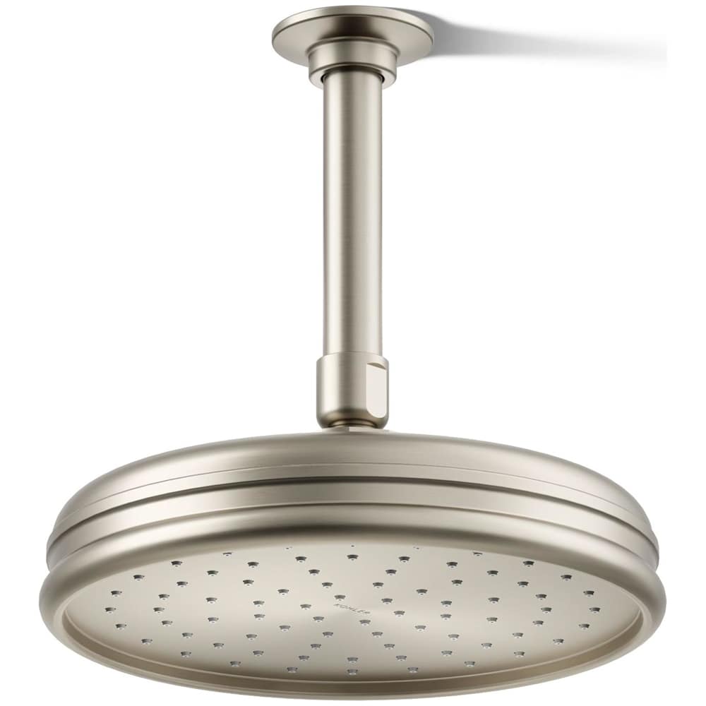Traditional Round 8" Single Function 1.75 GPM Rainhead with MasterClean Sprayface and Katalyst Air-Induction Technology