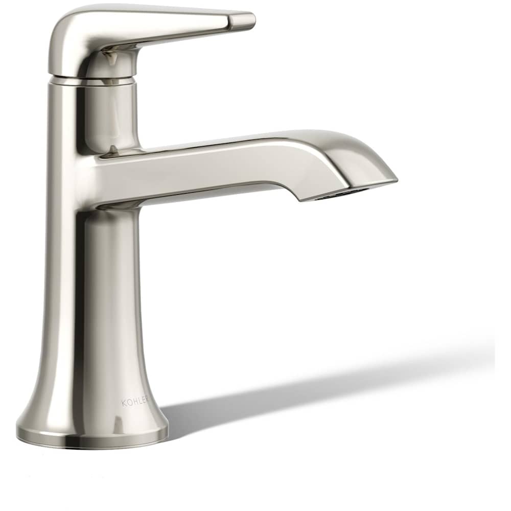 Tempered 1.2 GPM Single Hole Bathroom Faucet with Pop-Up Drain Assembly