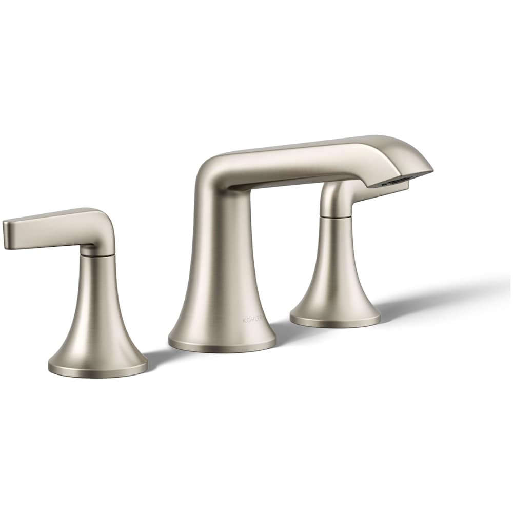 Tempered 1.2 GPM Widespread Bathroom Faucet with UltraGlide and Pop-Up Drain Assembly