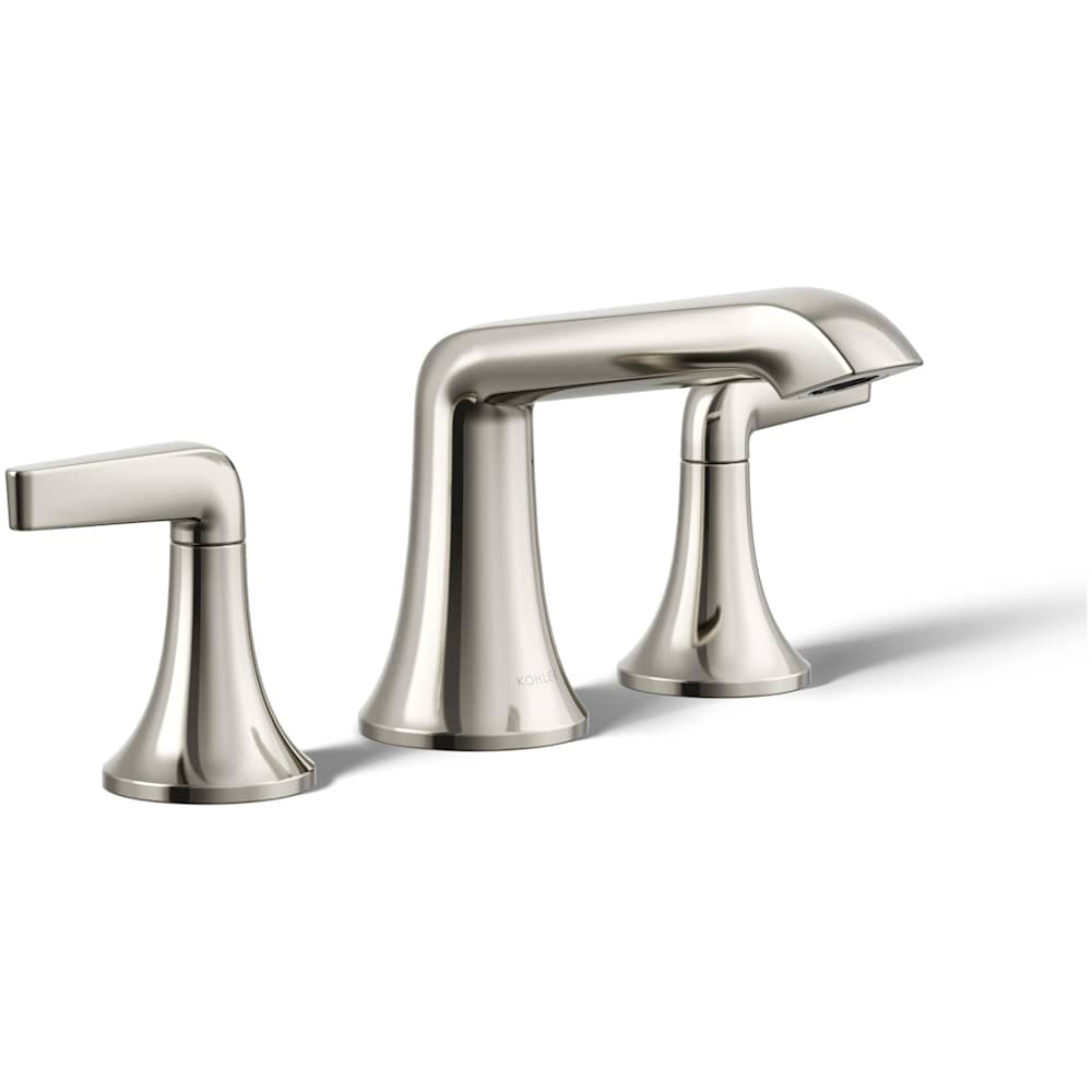 Tempered 1.2 GPM Widespread Bathroom Faucet with UltraGlide and Pop-Up Drain Assembly