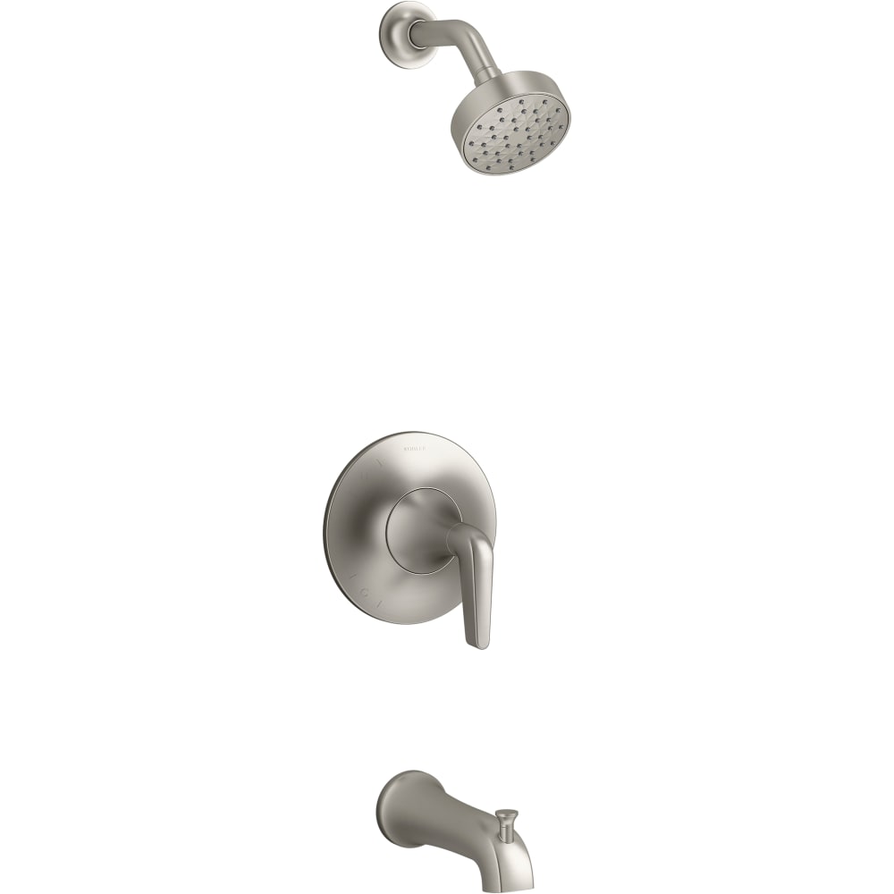 Tempered Tub and Shower Trim Package with 1.75 GPM Single Function Shower Head