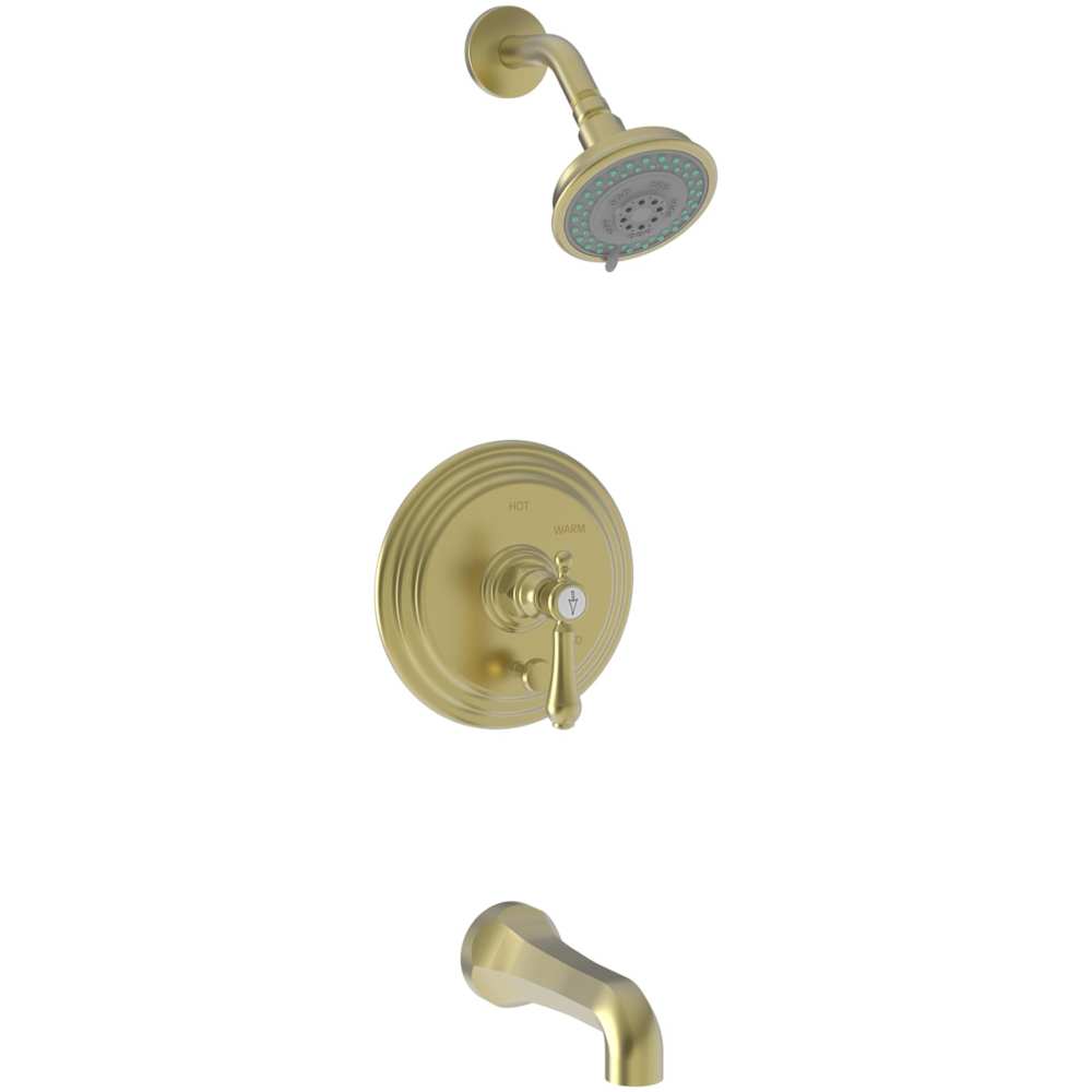 Chesterfield Single Handle Pressure Balanced Tub and Shower Trim with Single Function Shower Head and Metal Lever Handle