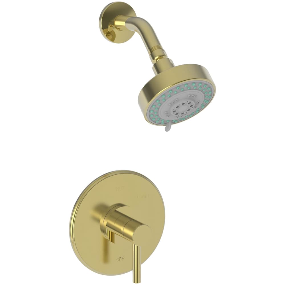 East Linear Single Handle Pressure Balanced Shower Trim Only with Metal Lever Handle, Less Valve