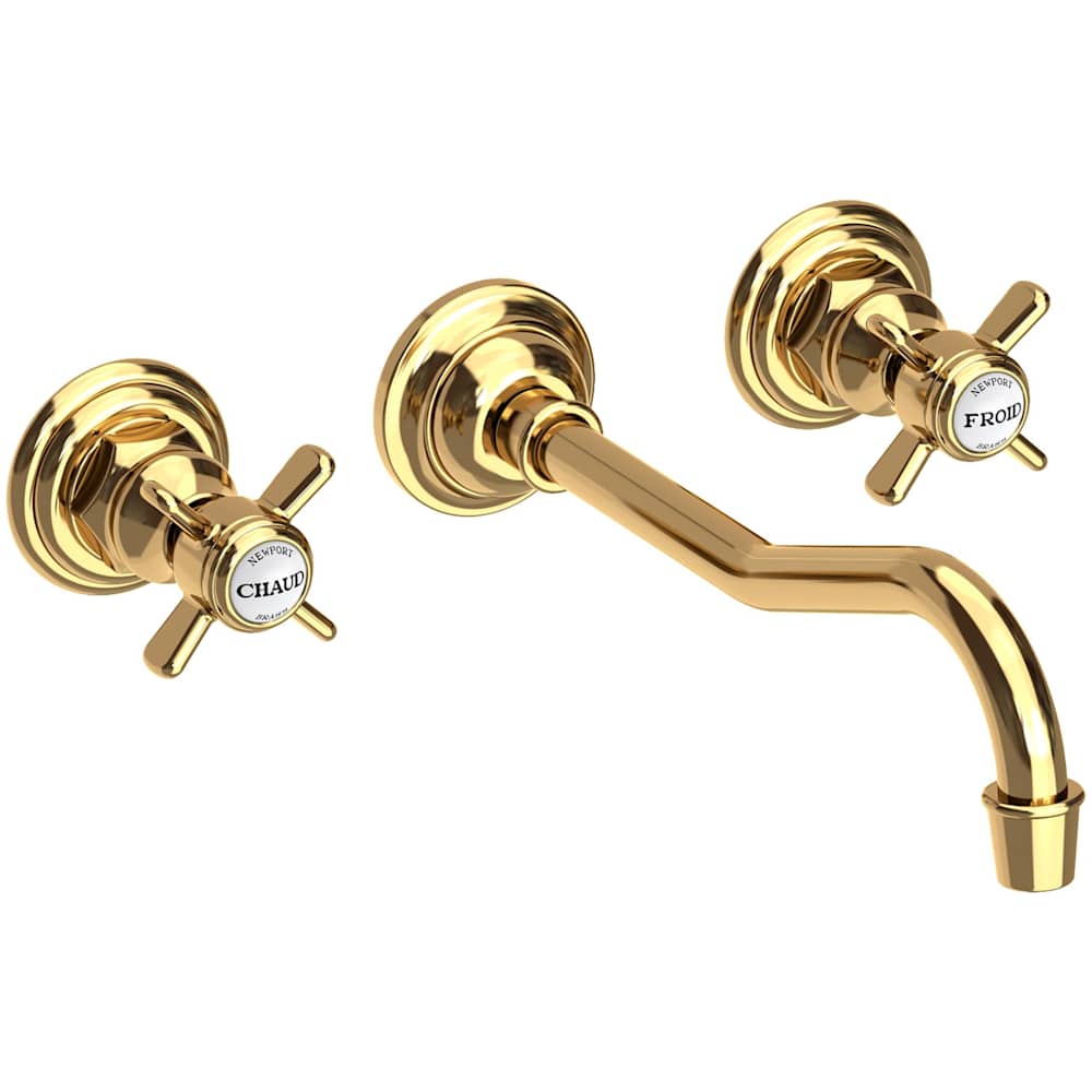 Fairfield 1.2 GPM Wall Mounted Widespread Bathroom Faucet