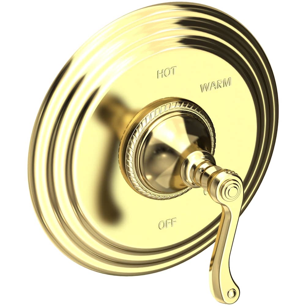 Amisa Collection Single Handle Round Pressure Balanced Shower Trim Plate Only with Metal Lever Handle