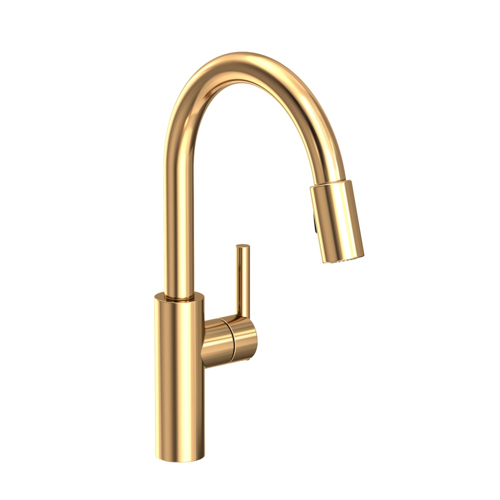 East Linear 1.8 GPM Single Hole Pull Down Kitchen Faucet