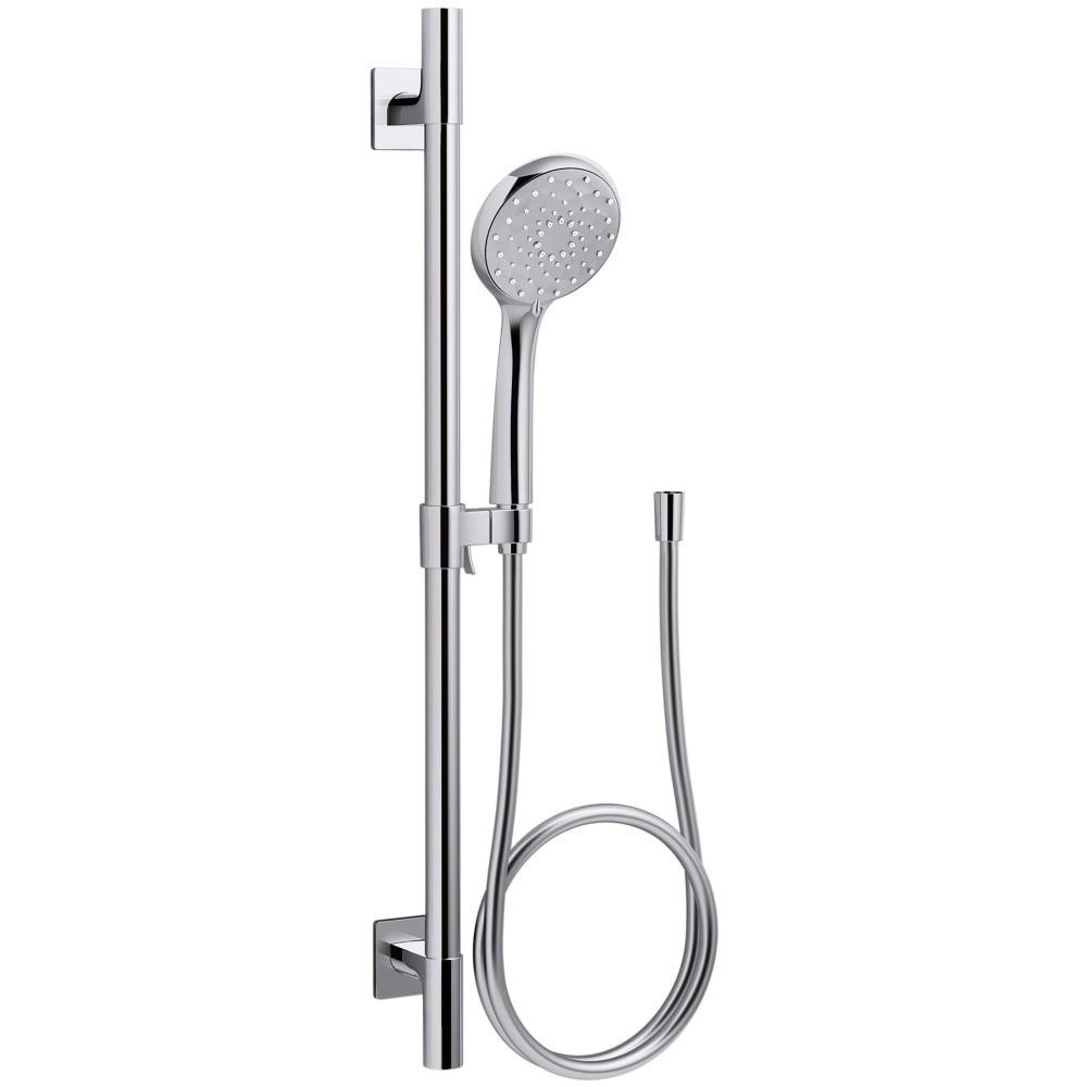 Awaken 1.75 GPM Multi Function Hand Shower Package with MasterClean Sprayface - Includes Slide Bar and Hose