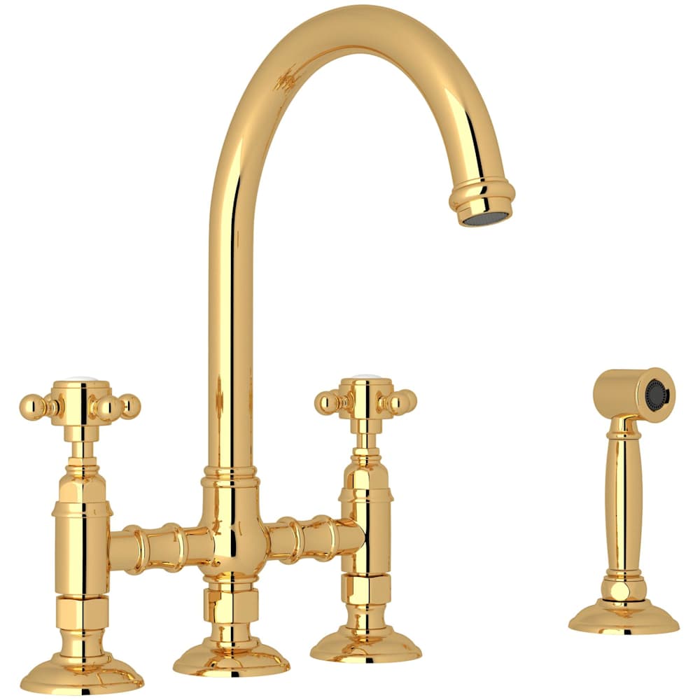 San Julio 1.5 GPM Widespread Bridge Kitchen Faucet - Includes Side Spray
